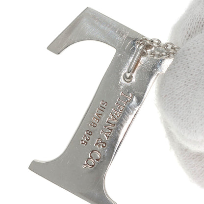 TIFFANY&Co. T logo Necklace Silver Ladies [Used]