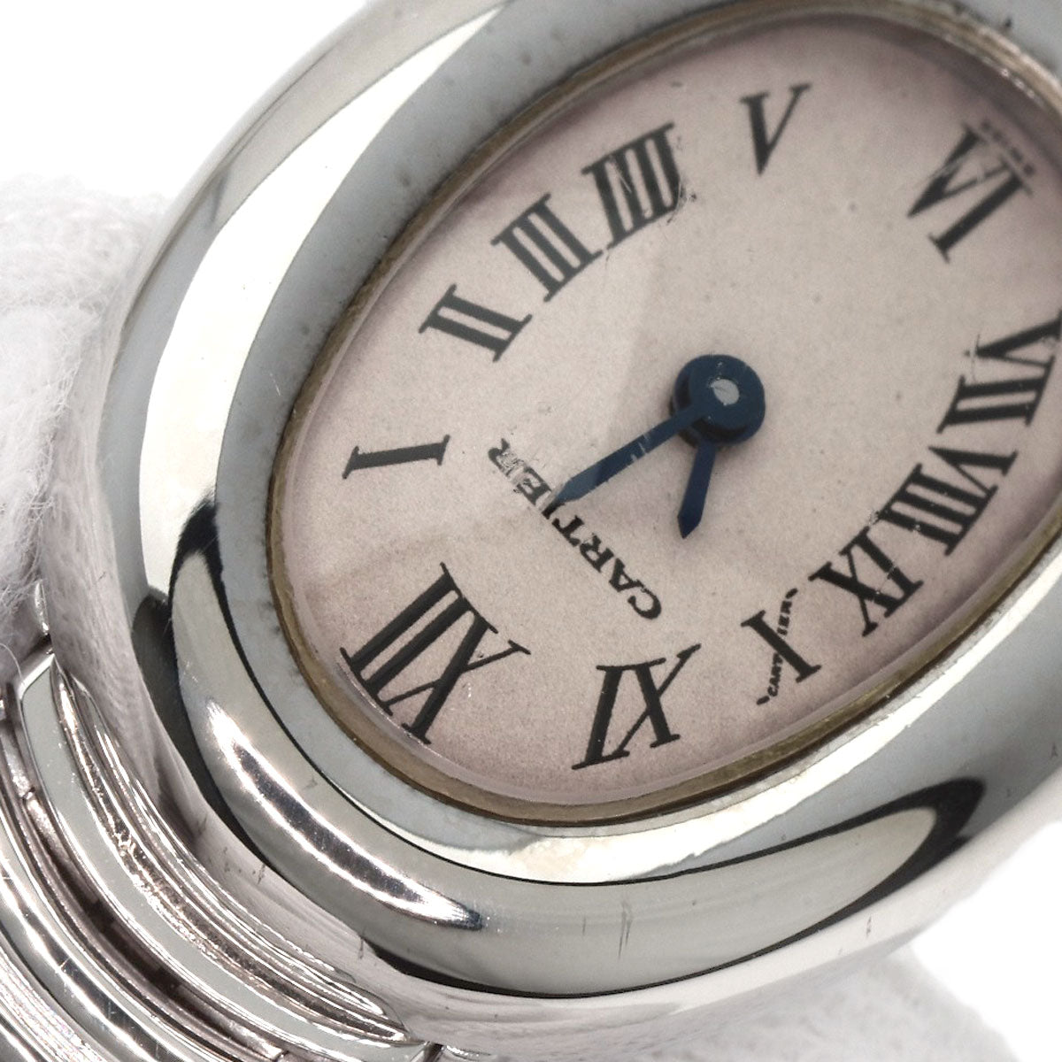 CARTIER Mini Baignoire Watches W15189L2 K18 White Gold/K18 White Gold Ladies