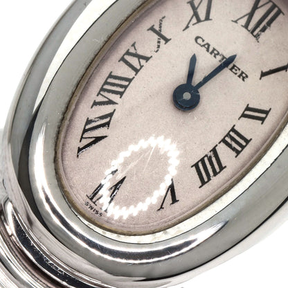 CARTIER Mini Baignoire Watches W15189L2 K18 White Gold/K18 White Gold Ladies
