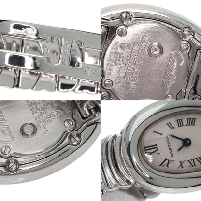 CARTIER Mini Baignoire Watches W15189L2 K18 White Gold/K18 White Gold Ladies