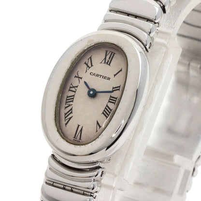 CARTIER Mini Baignoire Watches W15189L2 K18 White Gold/K18 White Gold Ladies