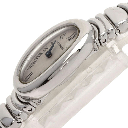 CARTIER Mini Baignoire Watches W15189L2 K18 White Gold/K18 White Gold Ladies
