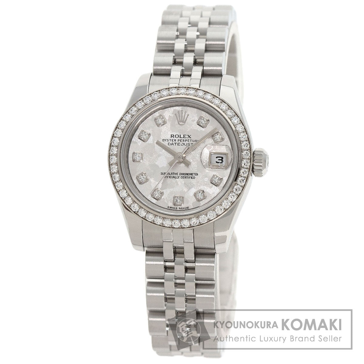 ROLEX Datejust 10P Diamond Crystal Watches 179384G Stainless Steel/Stainless Steel Ladies