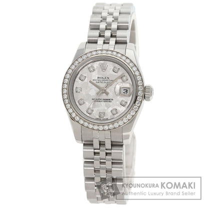 ROLEX Datejust 10P Diamond Crystal Watches 179384G Stainless Steel/Stainless Steel Ladies