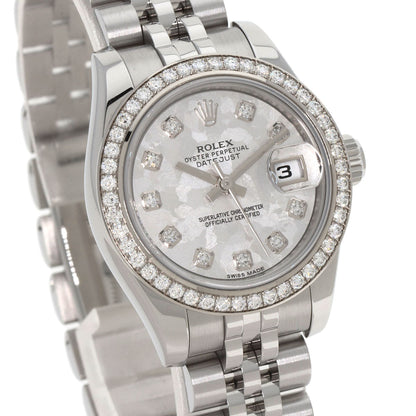 ROLEX Datejust 10P Diamond Crystal Watches 179384G Stainless Steel/Stainless Steel Ladies