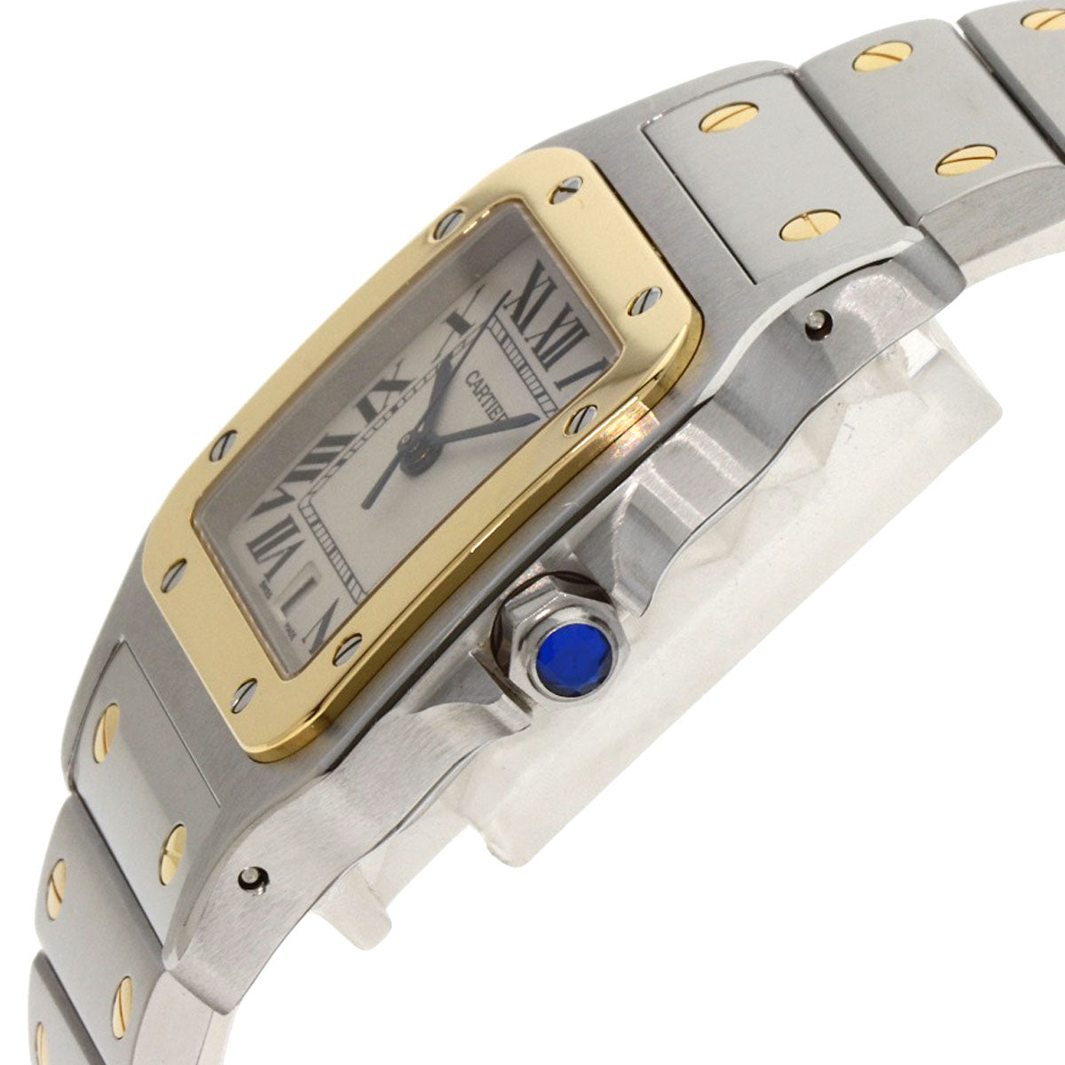 CARTIER Santos Galve LM New Buckle Watches W20011C4 Stainless Steel/Stainless Steel mens