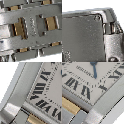 CARTIER Tank francaise MM Watches W51006Q4 Stainless Steel/SSxK18YG mens