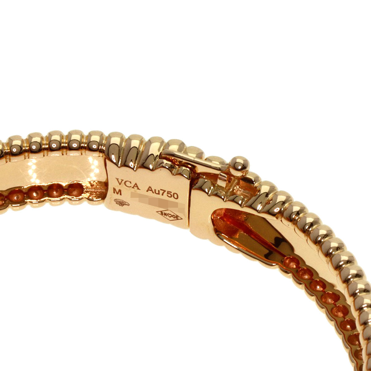 Van Cleef & Arpels   Bracelet Perlée Senior Tulle Medium Model K18 Pink Gold Ladies
