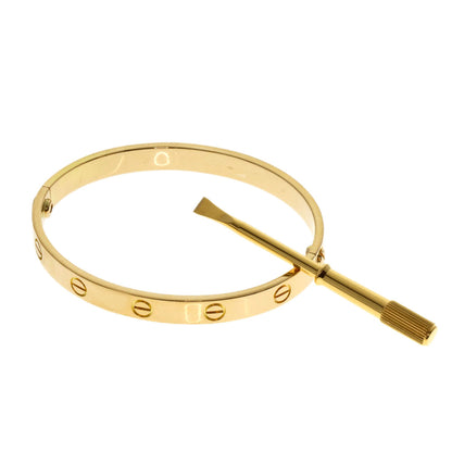 CARTIER   Bracelet LOVE Bracelets with driver # 17 K18 Yellow Gold Ladies