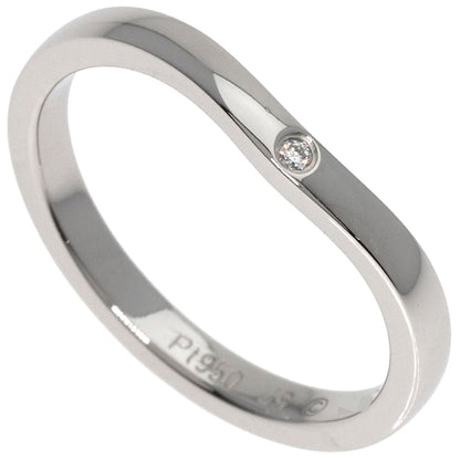 CARTIER   Ring Ballerina Curves 3P Diamond #49 Platinum PT950 Ladies