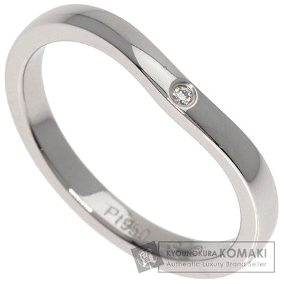 CARTIER   Ring Ballerina Curves 3P Diamond #49 Platinum PT950 Ladies
