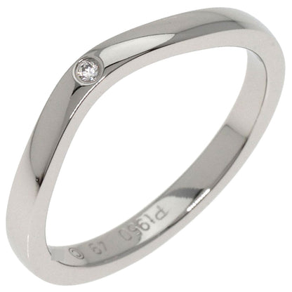CARTIER   Ring Ballerina Curves 3P Diamond #49 Platinum PT950 Ladies