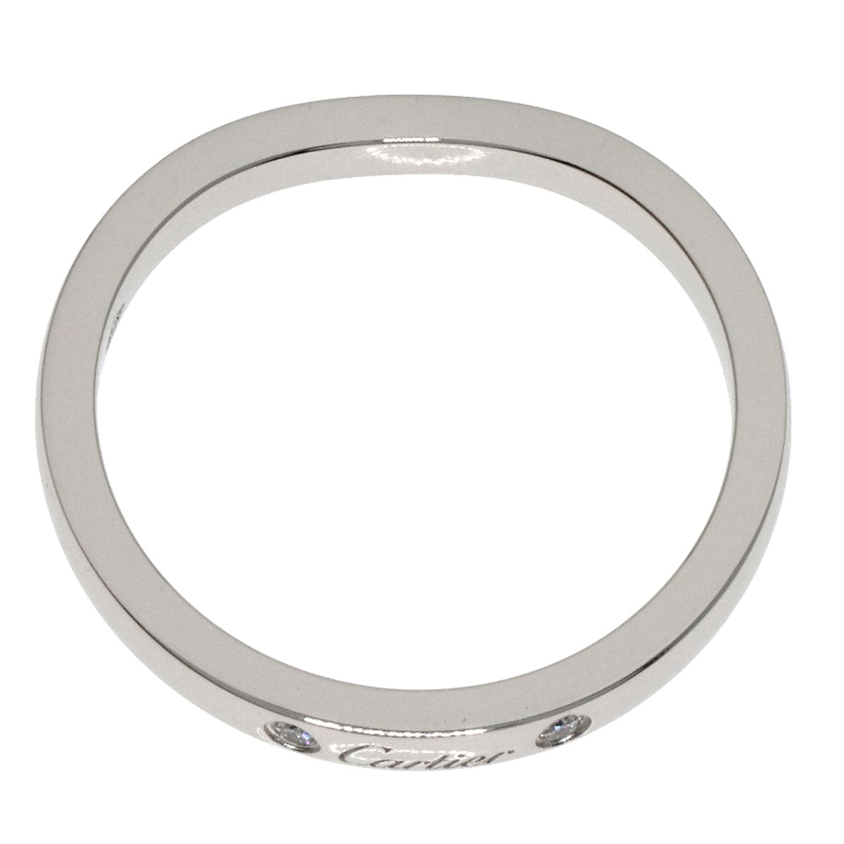 CARTIER   Ring Ballerina Curves 3P Diamond #49 Platinum PT950 Ladies