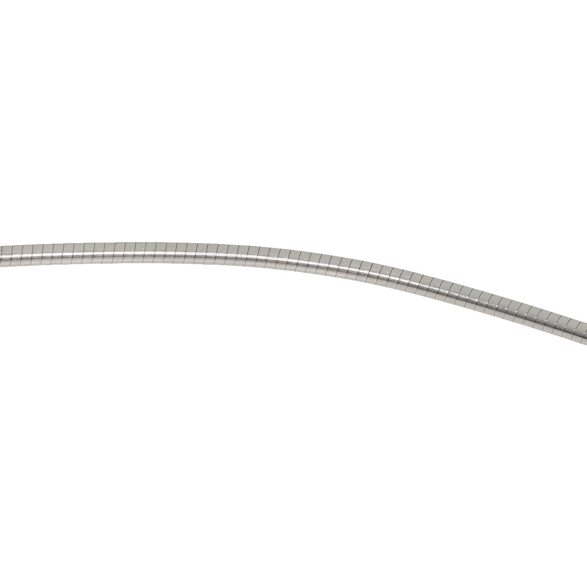 Gimel   Necklace Oval Diamond Omega Chain Platinum PT950 K18 White GoldLadies