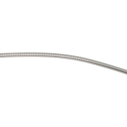 Gimel   Necklace Oval Diamond Omega Chain Platinum PT950 K18 White GoldLadies