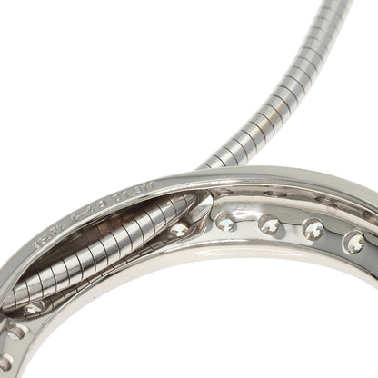 Gimel   Necklace Oval Diamond Omega Chain Platinum PT950 K18 White GoldLadies
