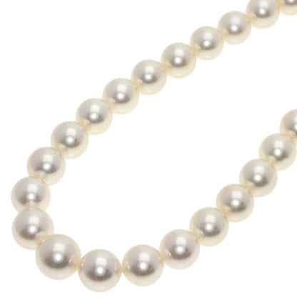 MIKIMOTO Pearl Pearl M Charm Earrings 2-piece set Necklace Silver Ladies [Used]