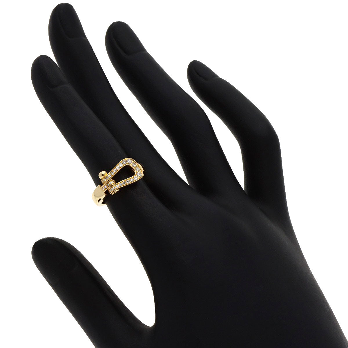 FRED   Ring Force 10 Diamond Medium Model #47 K18 Yellow Gold Ladies