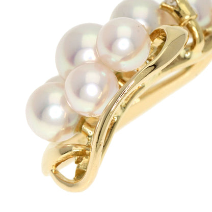 TASAKI   Pendant top Pearl Pearl 2P Diamond K18 Yellow Gold Ladies