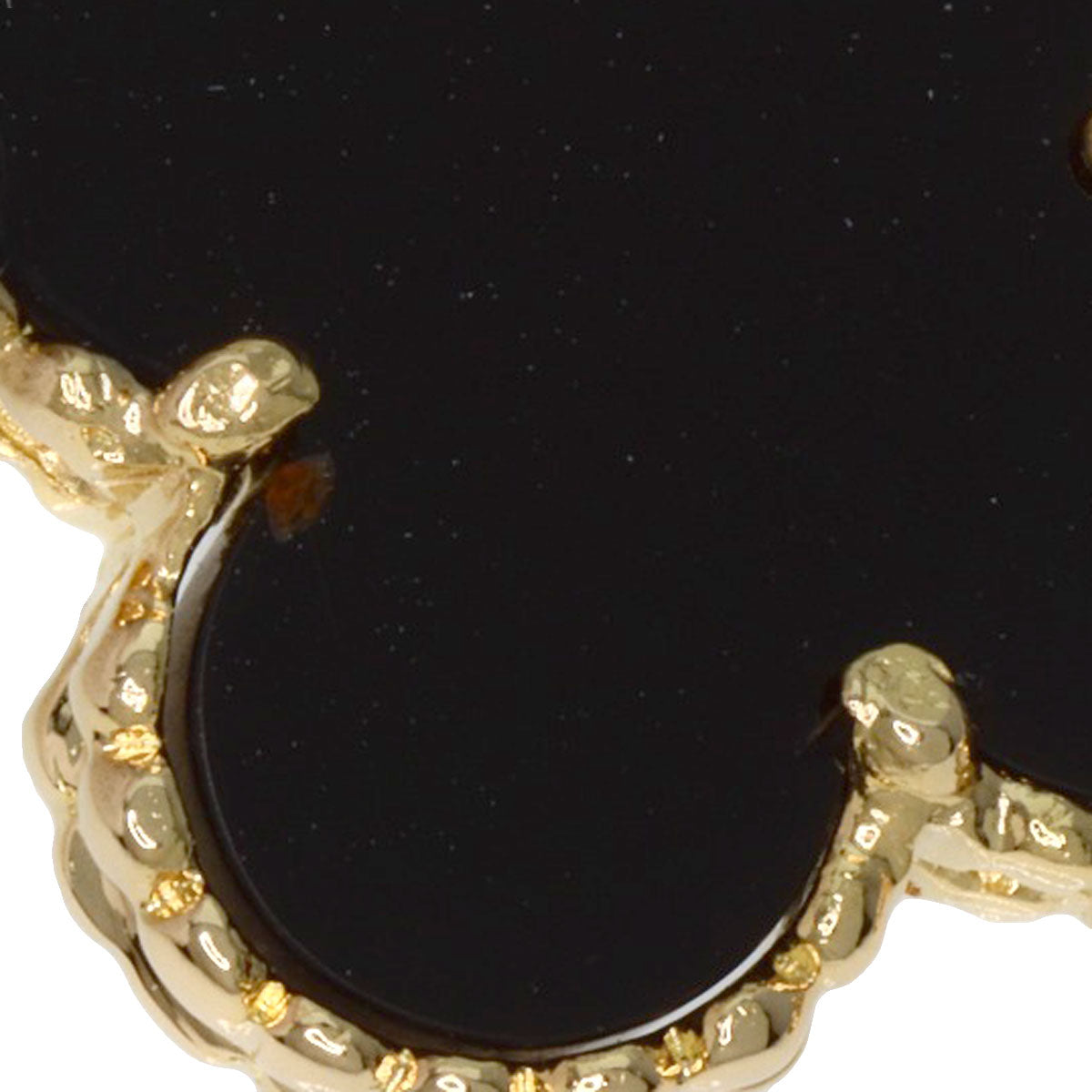 Van Cleef & Arpels Vintage Alhambra Onyx Bracelet K18 Yellow Gold Ladies [Used]