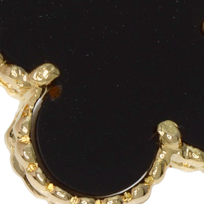 Van Cleef & Arpels Vintage Alhambra Onyx Bracelet K18 Yellow Gold Ladies [Used]