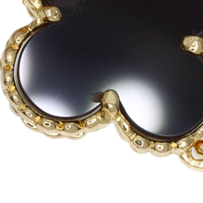 Van Cleef & Arpels Vintage Alhambra Onyx Bracelet K18 Yellow Gold Ladies [Used]