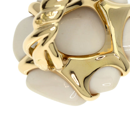 CHANEL   Ring Camellia Chalcedony K18 Yellow Gold Ladies