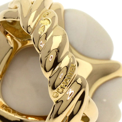 CHANEL   Ring Camellia Chalcedony K18 Yellow Gold Ladies