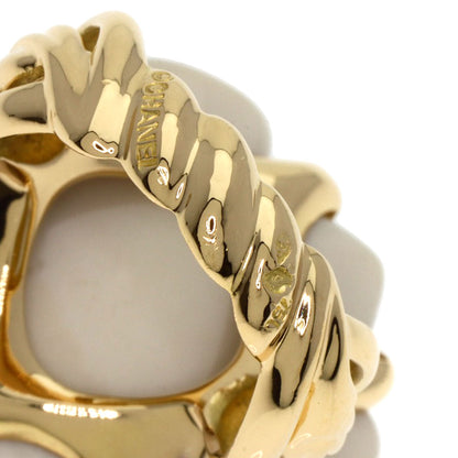 CHANEL   Ring Camellia Chalcedony K18 Yellow Gold Ladies