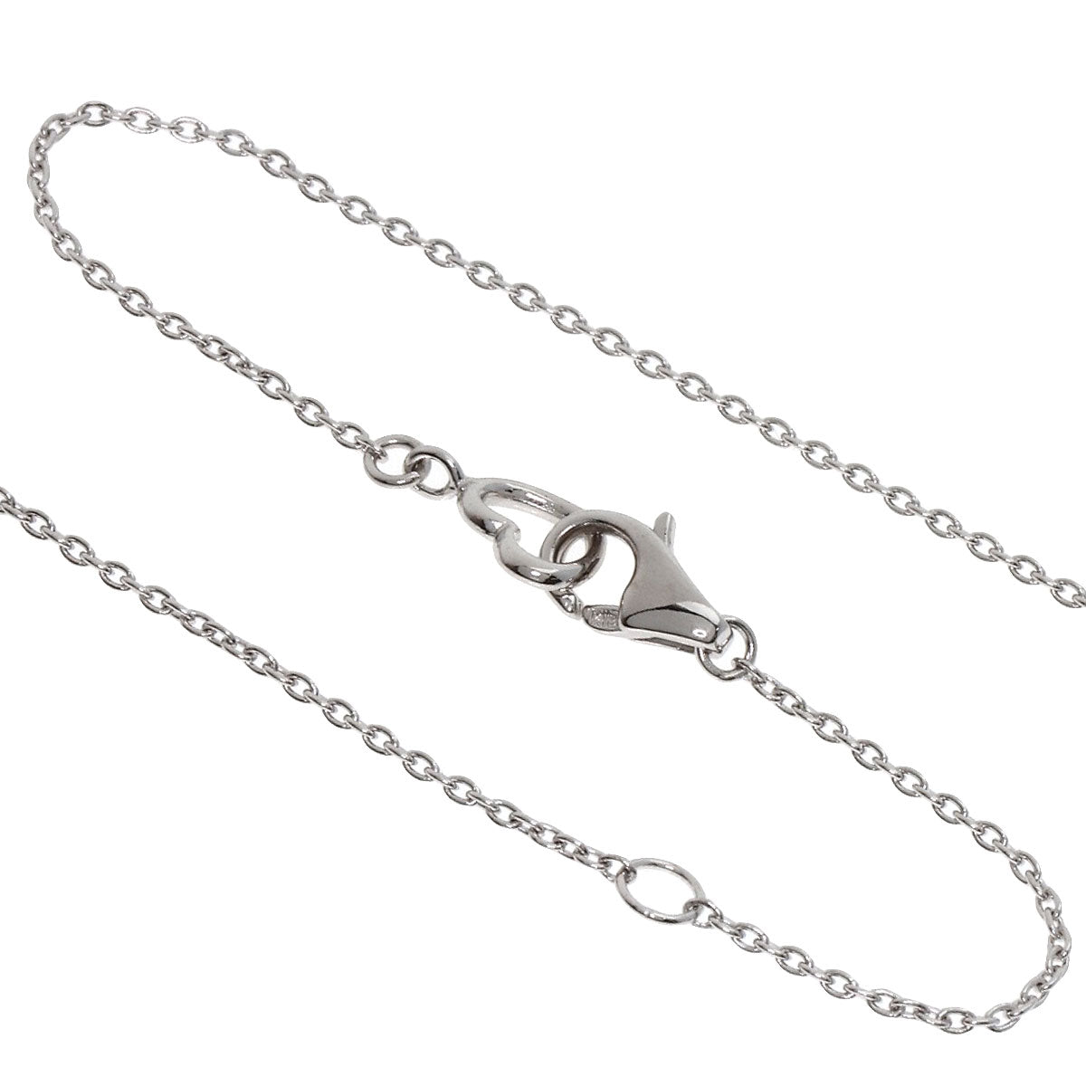 Ponte Vecchio   Necklace Initial K Diamond K18 White Gold Ladies