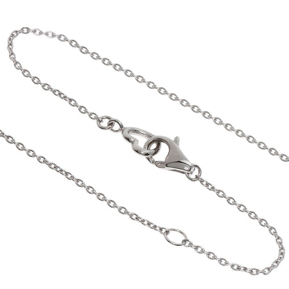 Ponte Vecchio   Necklace Initial K Diamond K18 White Gold Ladies