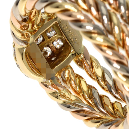 CARTIER   Ring Cassiopeia Three Color Diamond #55 K18 Yellow Gold K18 White GoldLadies
