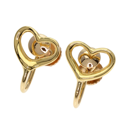 TIFFANY&Co. Open heart Earring K18 Yellow Gold 14KLadies [Used]