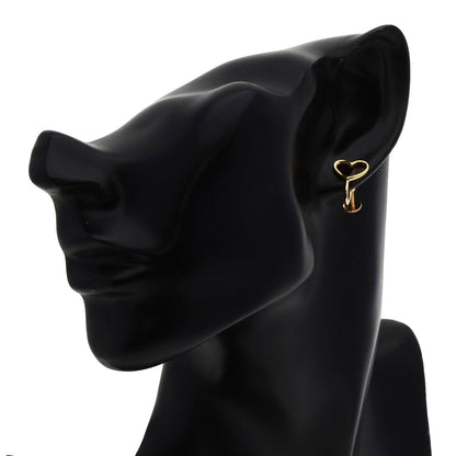 TIFFANY&Co. Open heart Earring K18 Yellow Gold 14KLadies [Used]