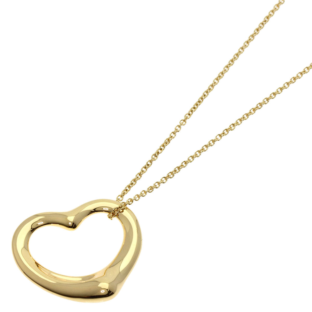 TIFFANY&Co.   Necklace Open heart K18 Yellow Gold Ladies