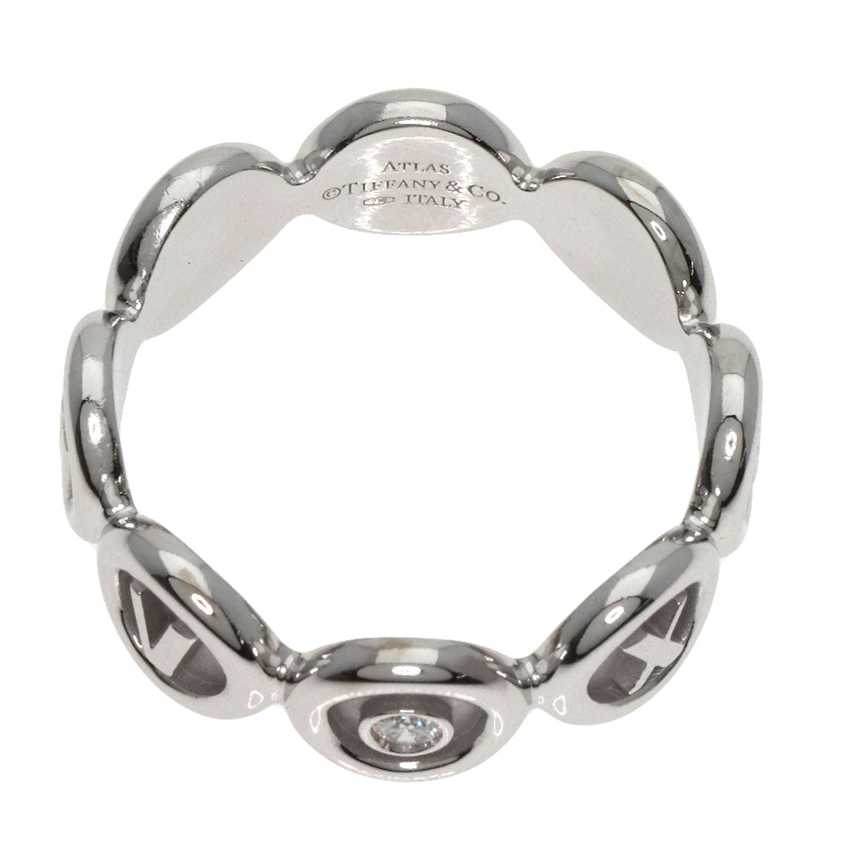 TIFFANY&Co.   Ring Atlas 1P Diamond K18 White Gold Ladies