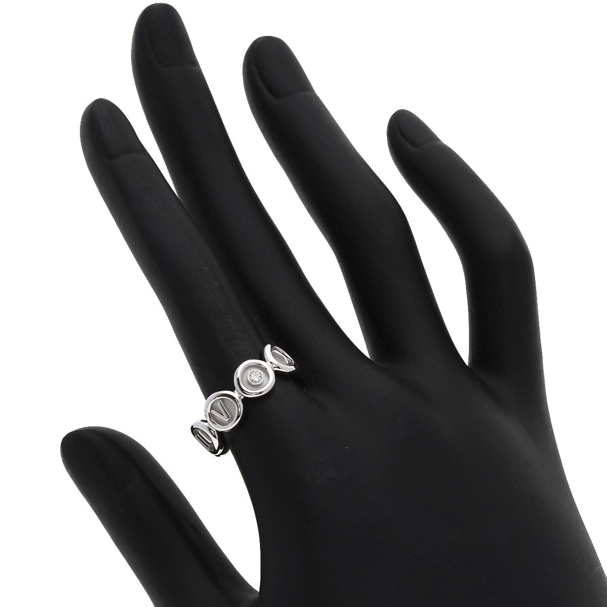 TIFFANY&Co.   Ring Atlas 1P Diamond K18 White Gold Ladies