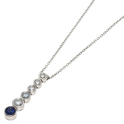 TIFFANY&Co.   Necklace Jazz Drop Sapphire Diamond Platinum PT950 Ladies
