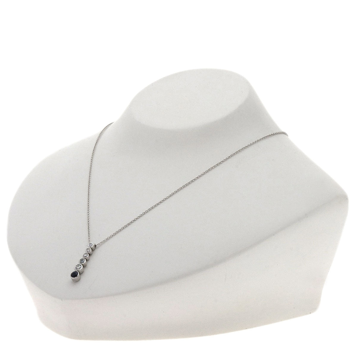 TIFFANY&Co.   Necklace Jazz Drop Sapphire Diamond Platinum PT950 Ladies