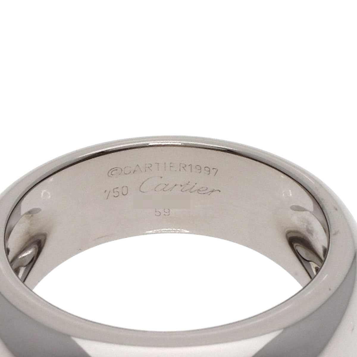 CARTIER   Ring Nouvelle Vague #59 K18 White Gold Ladies
