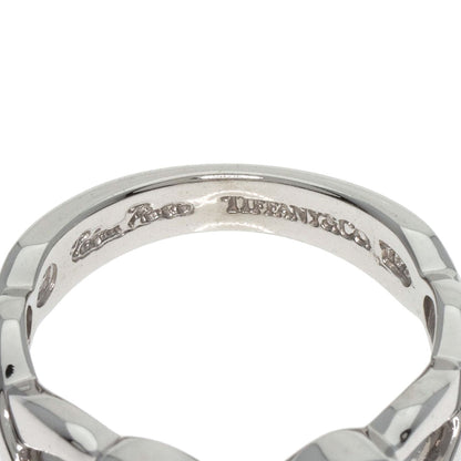 TIFFANY&Co. Double Loving Heart Diamond Ring K18 White Gold Ladies [Used]