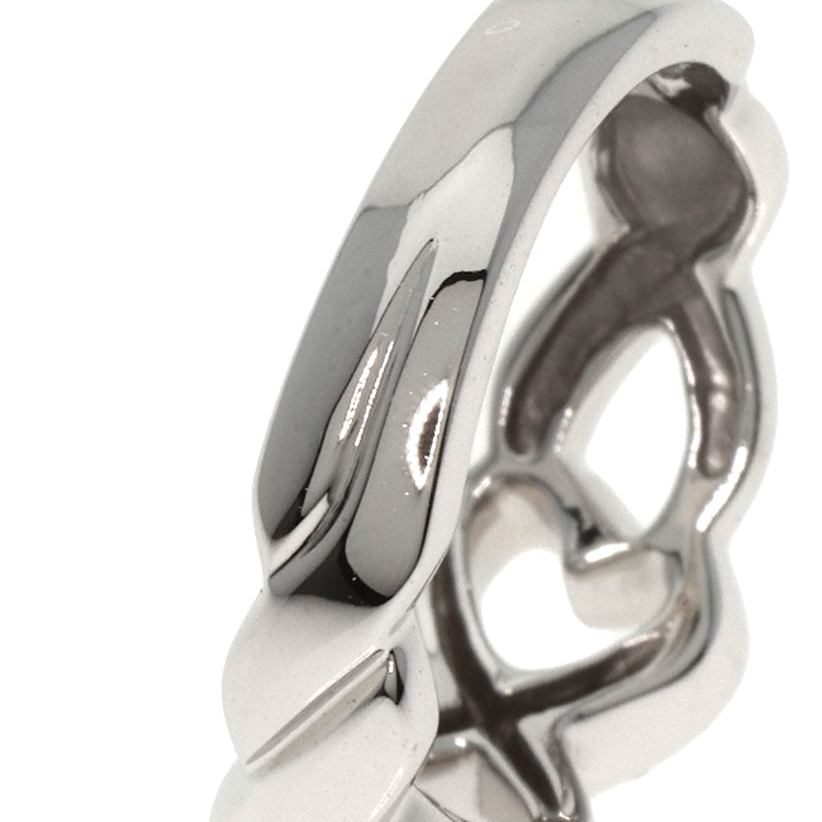 TIFFANY&Co. Double Loving Heart Diamond Ring K18 White Gold Ladies [Used]
