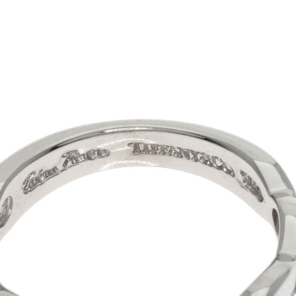 TIFFANY&Co. Double Loving Heart Diamond Ring K18 White Gold Ladies [Used]