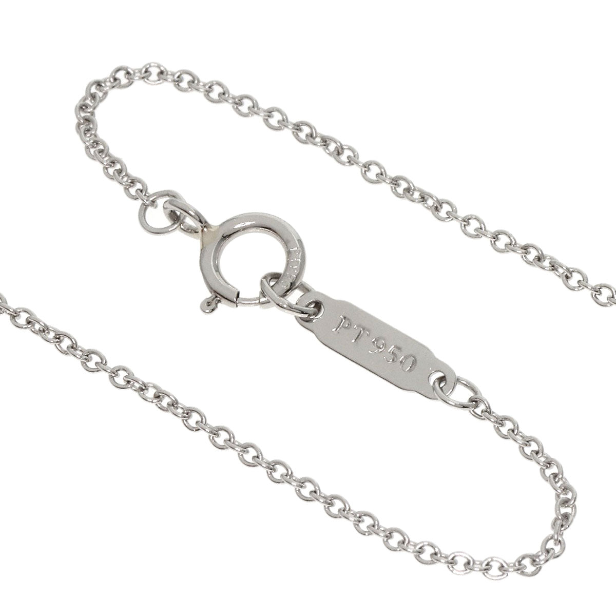 TIFFANY&Co. Fleur de lis Diamond Necklace Platinum PT950 Ladies [Used]