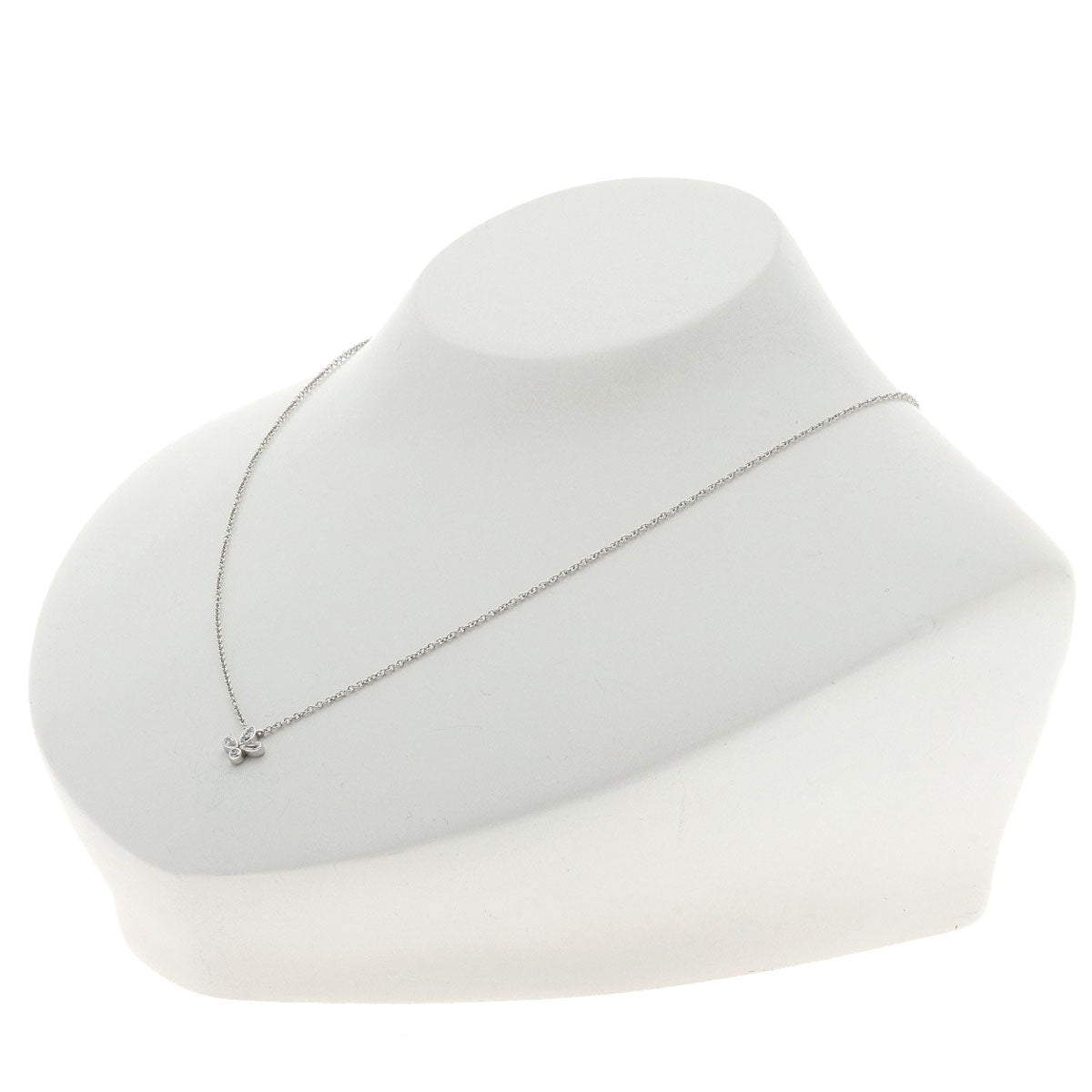 TIFFANY&Co. Fleur de lis Diamond Necklace Platinum PT950 Ladies [Used]