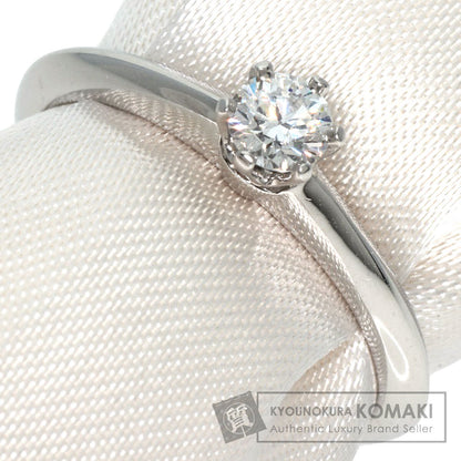 TIFFANY&Co.   Ring Solitaire Knife Edge 1P Diamond Platinum PT950 Ladies
