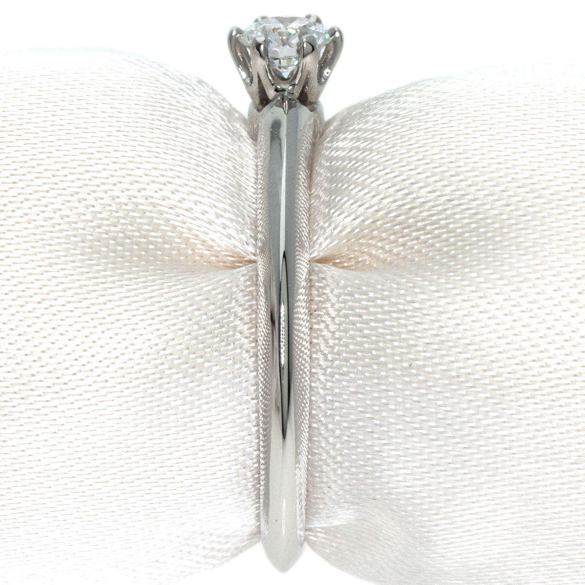 TIFFANY&Co.   Ring Solitaire Knife Edge 1P Diamond Platinum PT950 Ladies