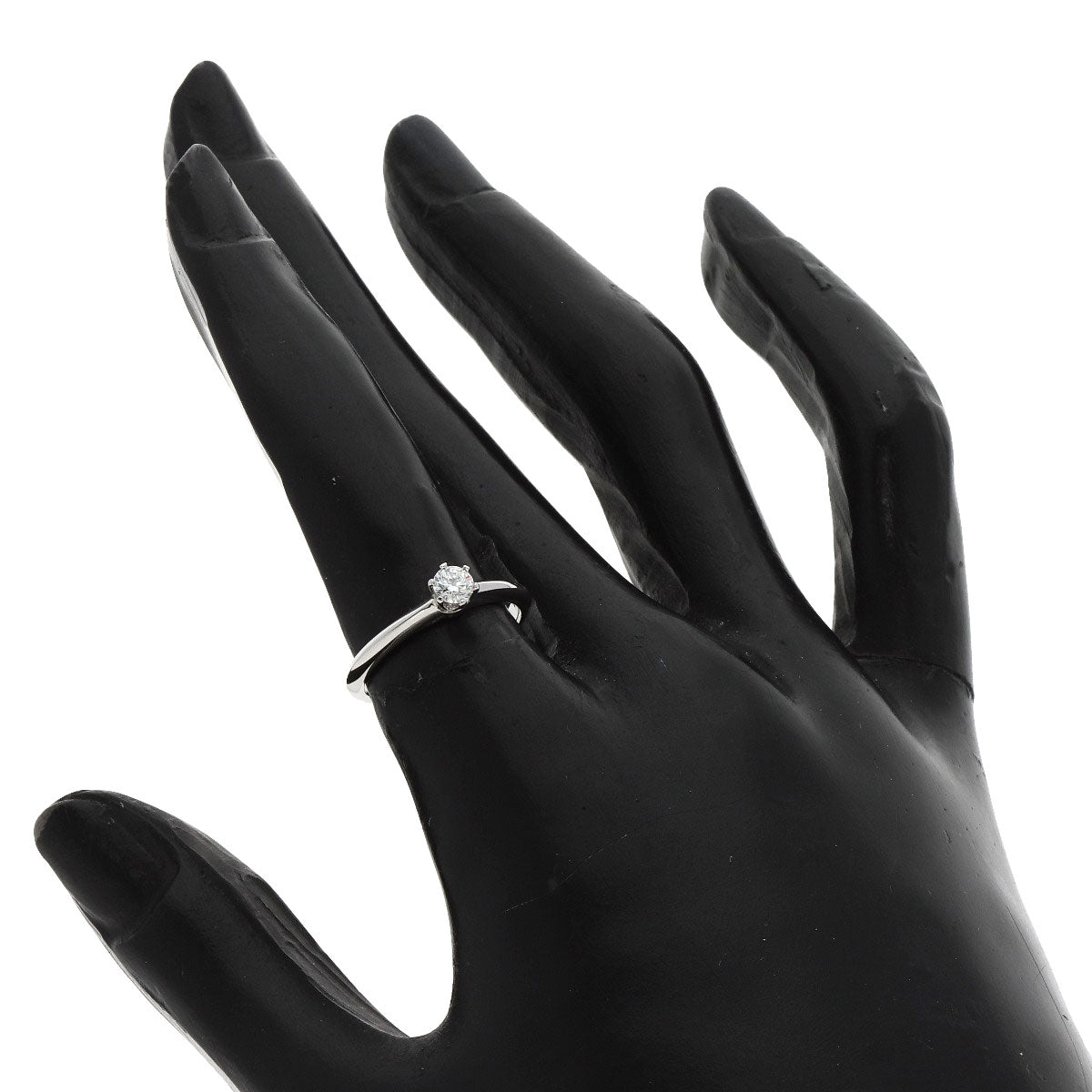 TIFFANY&Co.   Ring Solitaire Knife Edge 1P Diamond Platinum PT950 Ladies