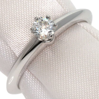 TIFFANY&Co. Solitaire Knife Edge 1P Diamond Ring Platinum PT950 Ladies [Used]
