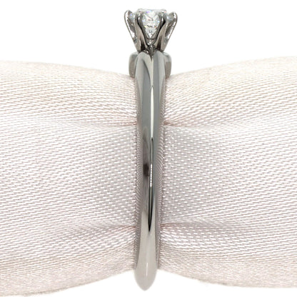 TIFFANY&Co. Solitaire Knife Edge 1P Diamond Ring Platinum PT950 Ladies [Used]